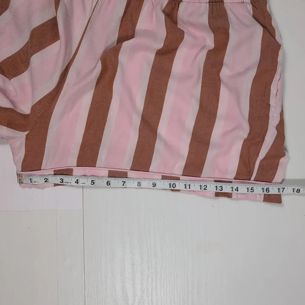 Ladies Sleep Shorts JoySpun 3XL Pink with Orange & White Polka Dots